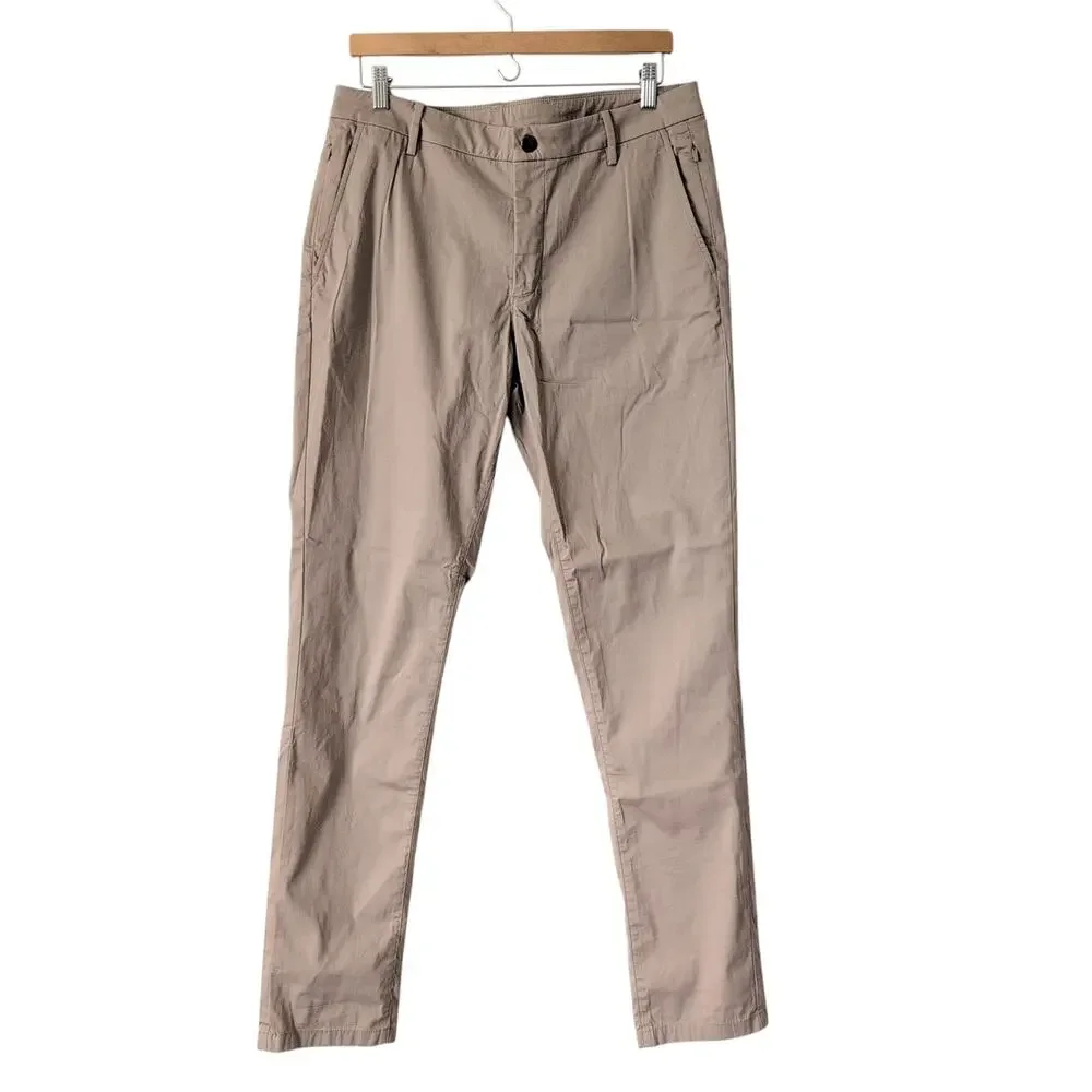 Bird Dogs Boomstick Chino Pants Mens Size 34x34 Beige Tan Performance Tech‎ Golf